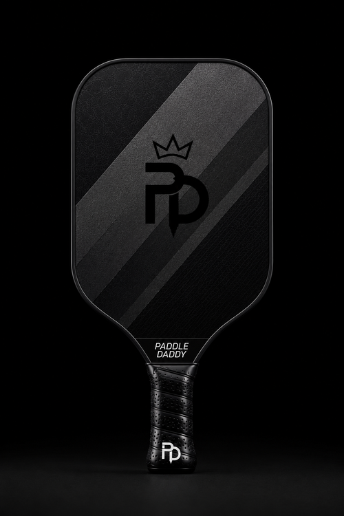 Paddle Daddy Signature Pickleball Paddle in all-black finish